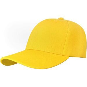 Unisex Yellow Athletic Adjustable Size Strap Casual Running Classic Baseball Cap